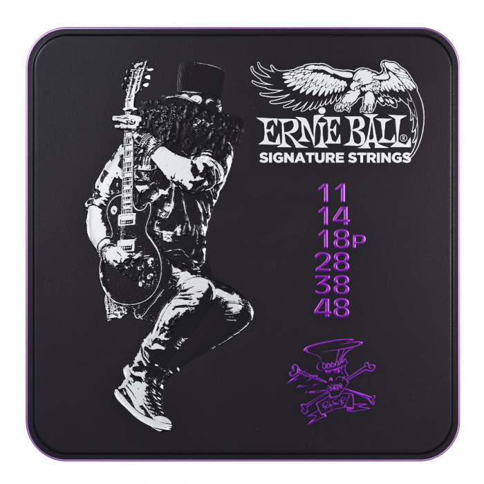 Ernie Ball POWER SLINKY PURPLE XL T-Shirt Free US Shipping Guitar shirt 